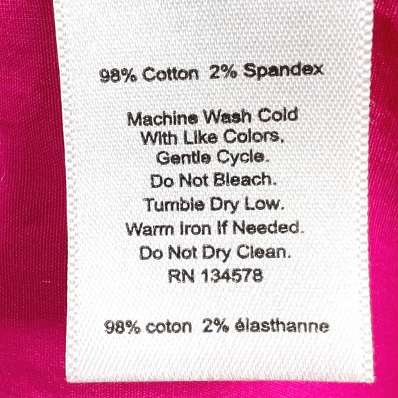 Vineyard Vines Poplin Popover Women Pink Shirt Dress Long Sleeve Collared Size L - Picture 7 of 8